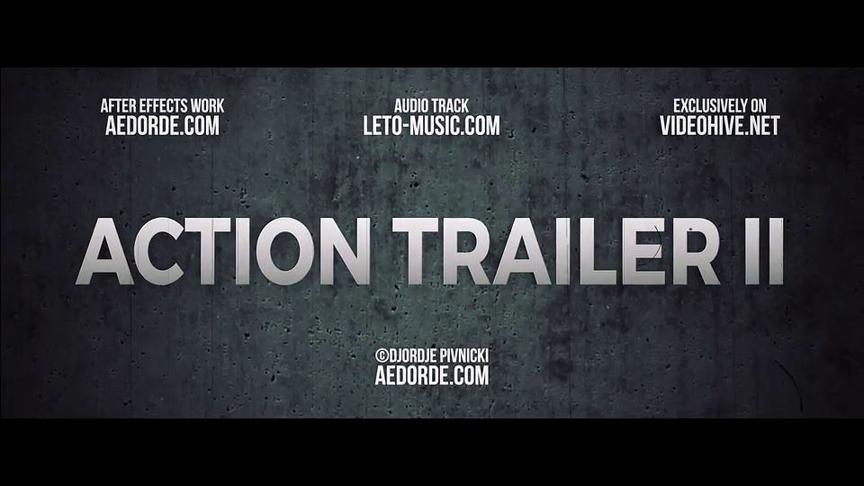 Action Trailer After Effects Titles Template free download