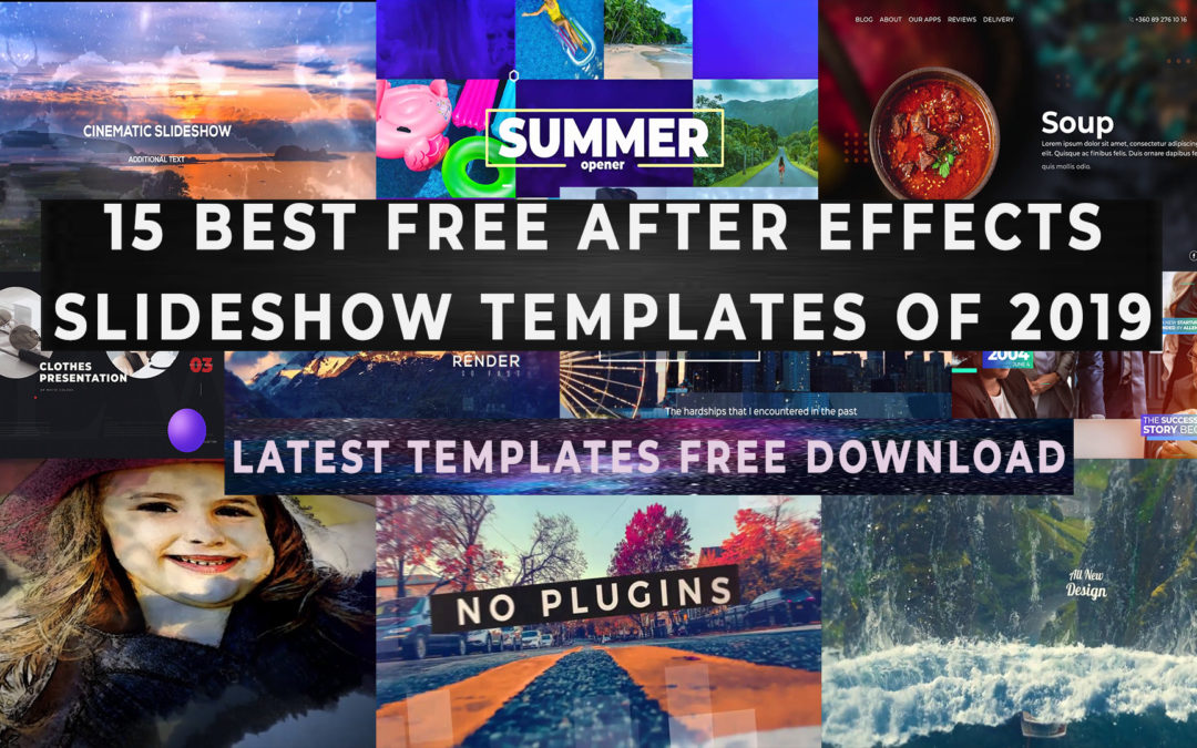 free after effects slideshow templates