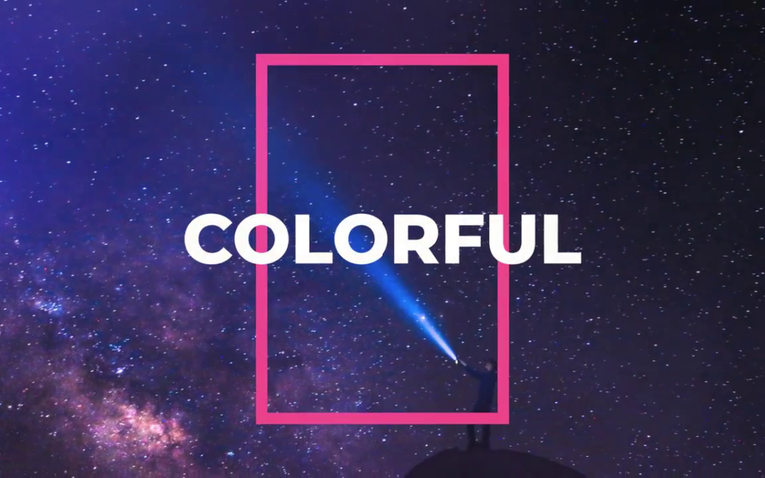 Colorful slideshow after effects